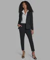 Bcbg Women's Padded Shoulder Open Front Jacket In Multi