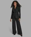 Bcbg Women's Pinstripe Double Breasted Jacket In Black