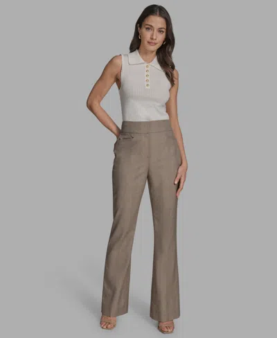 Bcbg Women's Plaid Trousers In Brown