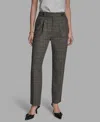 Bcbg Women's Pleated Wide Leg Full Length Pants In Gray