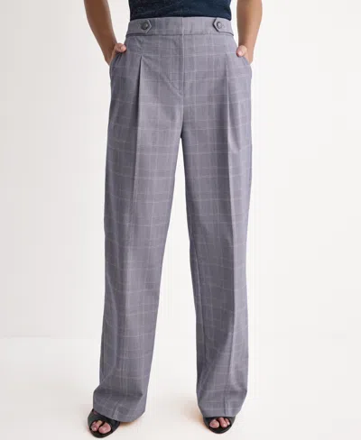 Bcbg Women's Pleated Wide-leg Pants In Gray