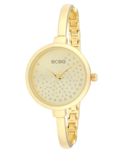 Bcbg Women's Quartz Round Gold Stainless Steel Watch 32mm