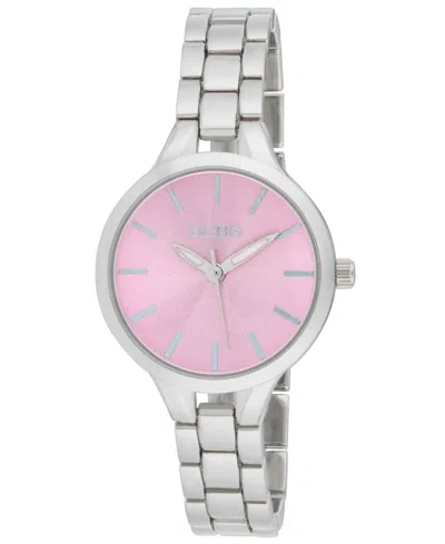 Bcbg Women's Quartz Round Silver Stainless Steel Watch 32mm