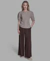 Bcbg Women's Short Sleeves Crewneck Sweater In Brown