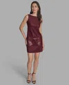 Bcbg Women's Sleeveless Boat Neck Dress In Burgundy