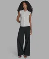 Bcbg Women's Sleeveless Button Down Blouse In White