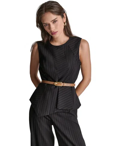 Bcbg Women's Sleeveless Crewneck Top In Black