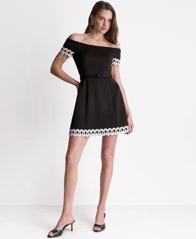 Bcbg Women's Sleeveless Mini Dress In Black
