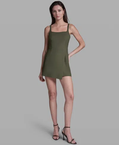 Bcbg Women's Sleeveless Mini Romper Dress In Green