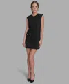 Bcbg Iconic Stretch Asymmetric Minidress In Black