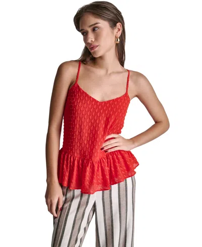 Bcbg Women's Sleeveless V-neck Top In Red