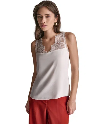 Bcbg Women's Sleeveless V-neck Top In White
