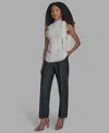 Bcbg Women's Solid Halter Neck Blouse In Neutral