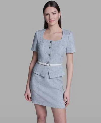 Bcbg Women's Square Neck Belted Jacket