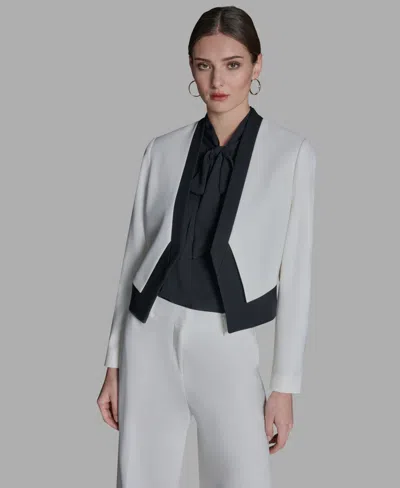 Bcbg Women's Stand-up Collar Open-front Blazer