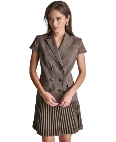 Bcbg Women's Suits Peak Lapel Collar Jacket In Brown
