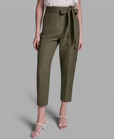 Bcbg Women's Tie-waist Utility Pants In Green