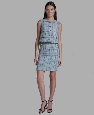 Bcbg Women's Tweed Zipper Mini Skirt In Multi