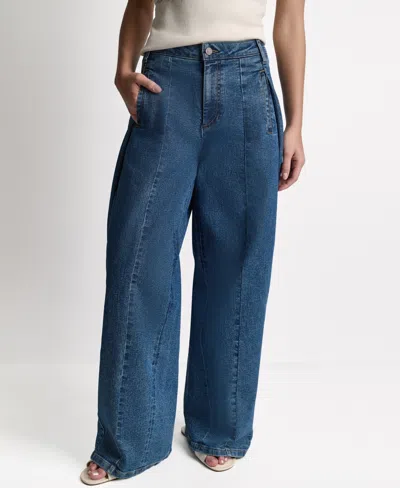 Bcbg Women's Wide-leg Loose-fit Sailor Jeans In Blue