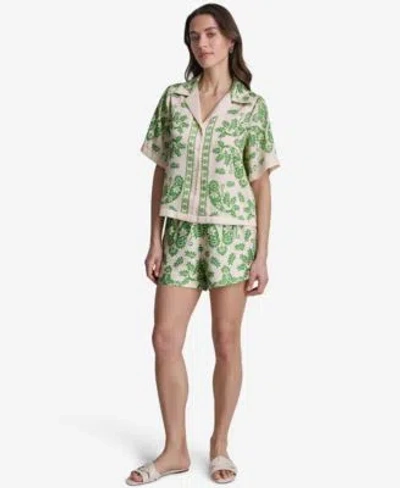 Bcbg Womens Botanical Print Set In Nude