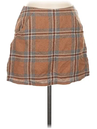 Pre-owned Bcbg Wool Skirt In Brown