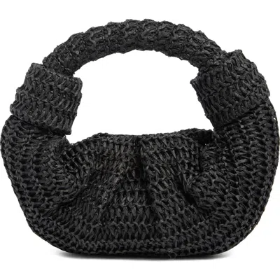 Bcbg Woven Croissiant Clutch In Black