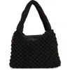 Bcbg Woven Shoulder Bag With Removable Pouch In Black