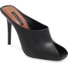Bcbg Zenith Peep Toe Mule In Black