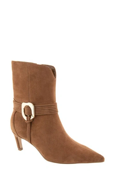 Bcbg Zoryn Belted Pointed Toe Boot In Brown