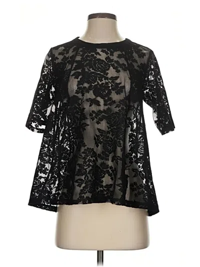 Pre-owned Bcbgeneration 3/4 Sleeve Blouse In Black