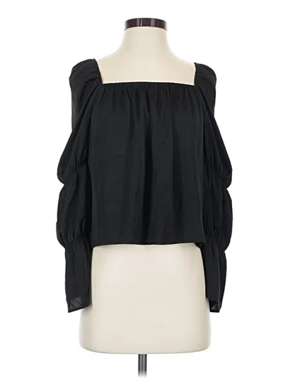 Pre-owned Bcbgeneration 3/4 Sleeve Blouse In Black
