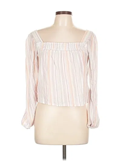 Pre-owned Bcbgeneration 3/4 Sleeve Blouse In White