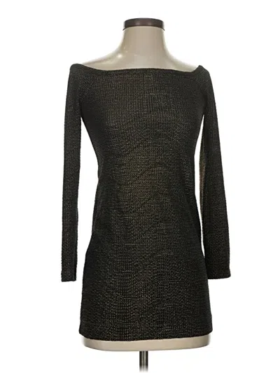 Pre-owned Bcbgeneration 3/4 Sleeve Top Black Boatneck Tops
