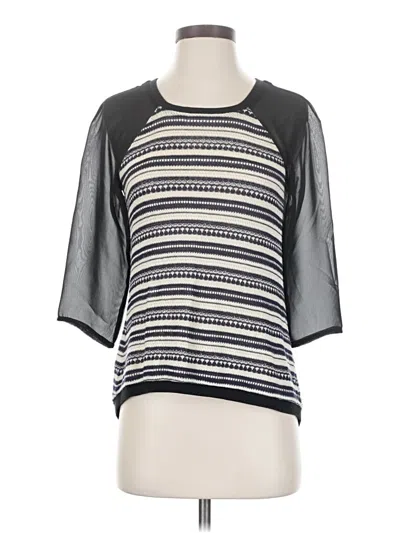 Pre-owned Bcbgeneration 3/4 Sleeve T-shirt In Gray