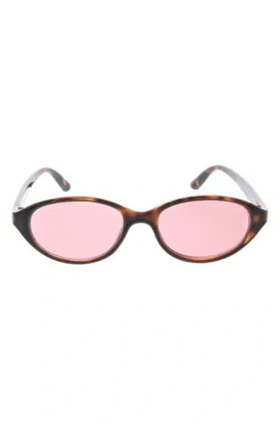 Bcbgeneration 51mm Slim Oval Sunglasses In Brown