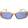 Bcbgeneration 54mm Rectangular Sunglasses In Brown