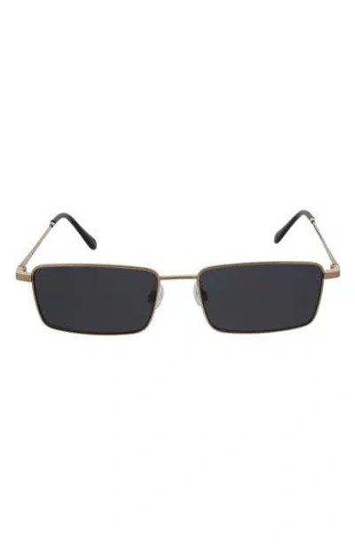 Bcbgeneration 58mm Metal Rectangle Sunglasses In Black