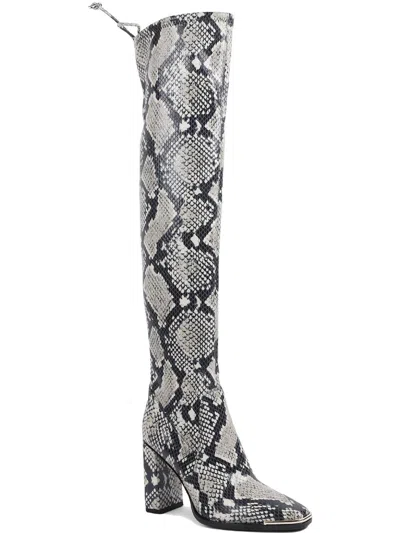 Bcbgeneration Abanna Womens Tall Thigh-high Boots In Grey