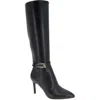 Bcbgeneration Abbin Womens Buckle Manmade Knee-high Boots In Black