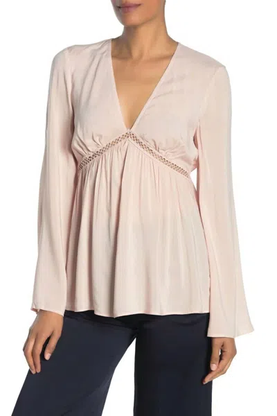 Bcbgeneration Babydoll Belted Blouse In Pink