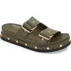 Bcbgeneration Bamba Platform Sandal In Burnt Olive