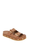 Bcbgeneration Bamba Platform Sandal In Cognac