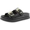 Bcbgeneration Barah Womens Beaded Man Made Slide Sandals In Black
