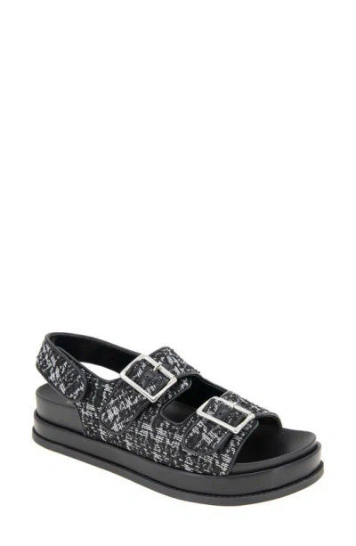 Bcbgeneration Beena Platform Sandal In Black White