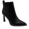 Bcbgeneration Beya Womens Knit Pointed Toe Booties In Black
