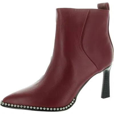 Bcbgeneration Beya Womens Beaded Pointed Toe Booties In Pink