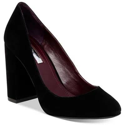 Bcbgeneration Bgfranka Womens Solid Suede Block Heels In Black