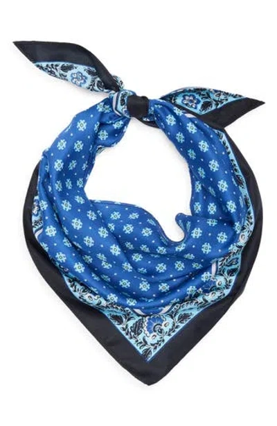 Bcbgeneration Block Print Triangular Scarf In Blue