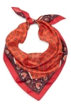 Bcbgeneration Block Print Triangular Scarf In Orange