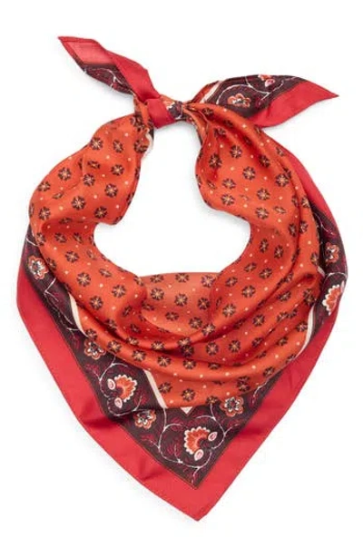 Bcbgeneration Block Print Triangular Scarf In Orange